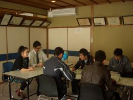 国際協会の大島様に通訳をして頂いて、日本の生活習慣を学びました。
